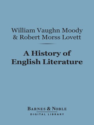 cover image of A History of English Literature (Barnes & Noble Digital Library)